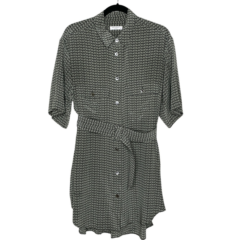 Equipment Femme‎ Belted Silk Shirtdress
